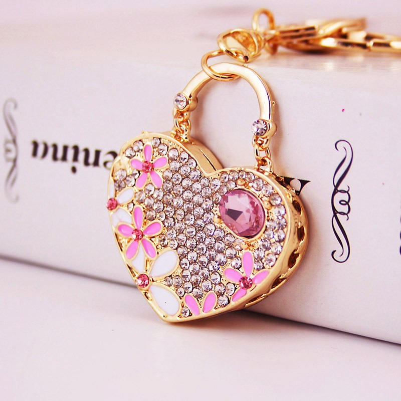 Cute Couple Bag Love Lock Keychain Women Bag Car Charm - Temu