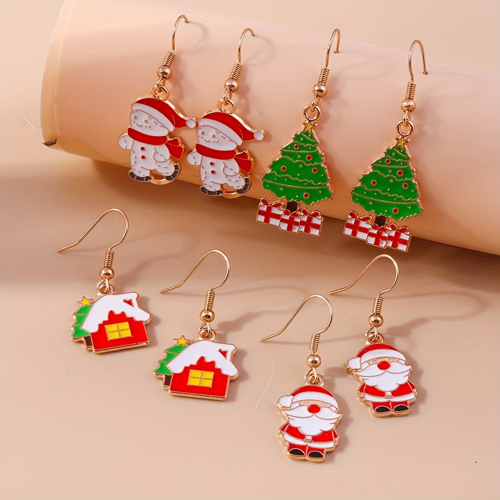 Cute christmas clearance earrings