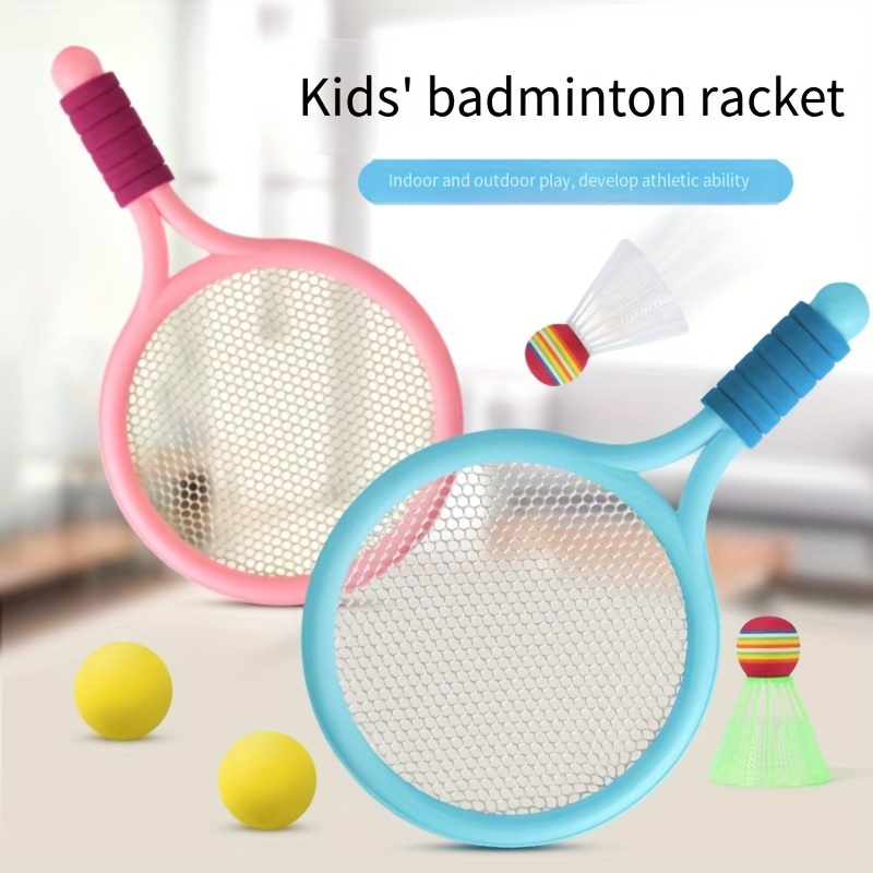 Raquettes de badminton pour enfants, entraînement, jeu unique, rebond,  volants, ensemble de sport de raquette, aide à l'entraînement - AliExpress
