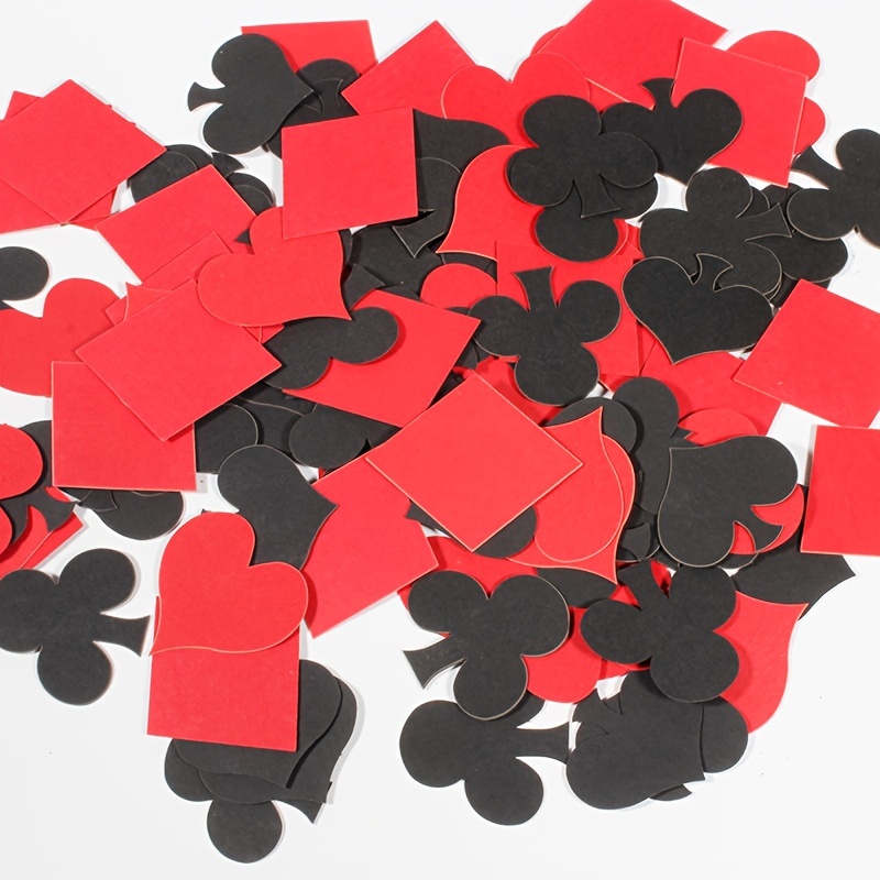 1000Pcs-Tissue Paper White And Red Heart Confetti For Valentines