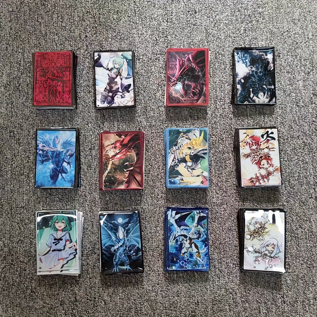 Fundas protectoras para cartas YugiOh, color blanco, 3 paquetes de 60  unidades