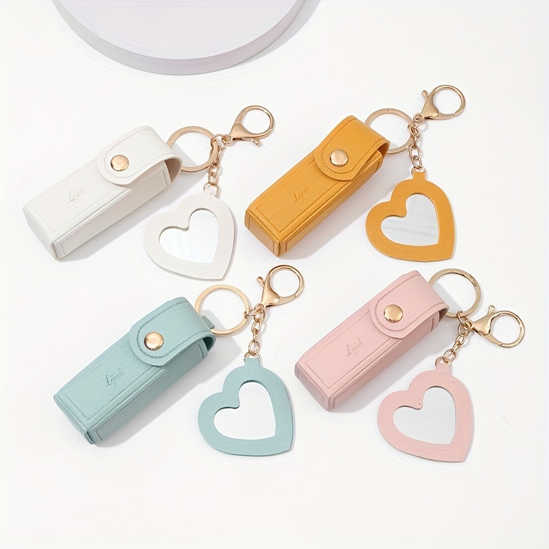 Mode-Design Leder Zylinder Lippenstift Tasche Tragbare Zip