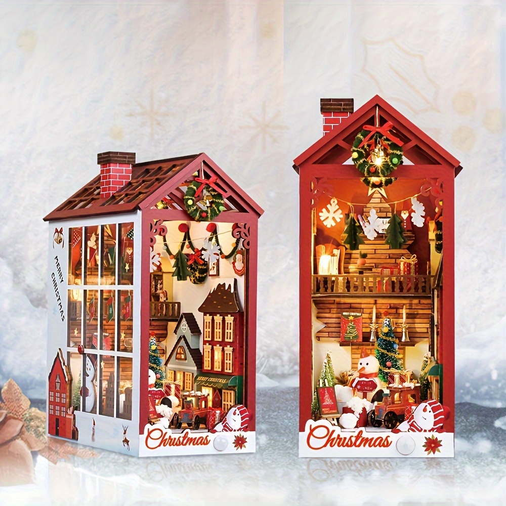 Miniature Christmas House - Temu