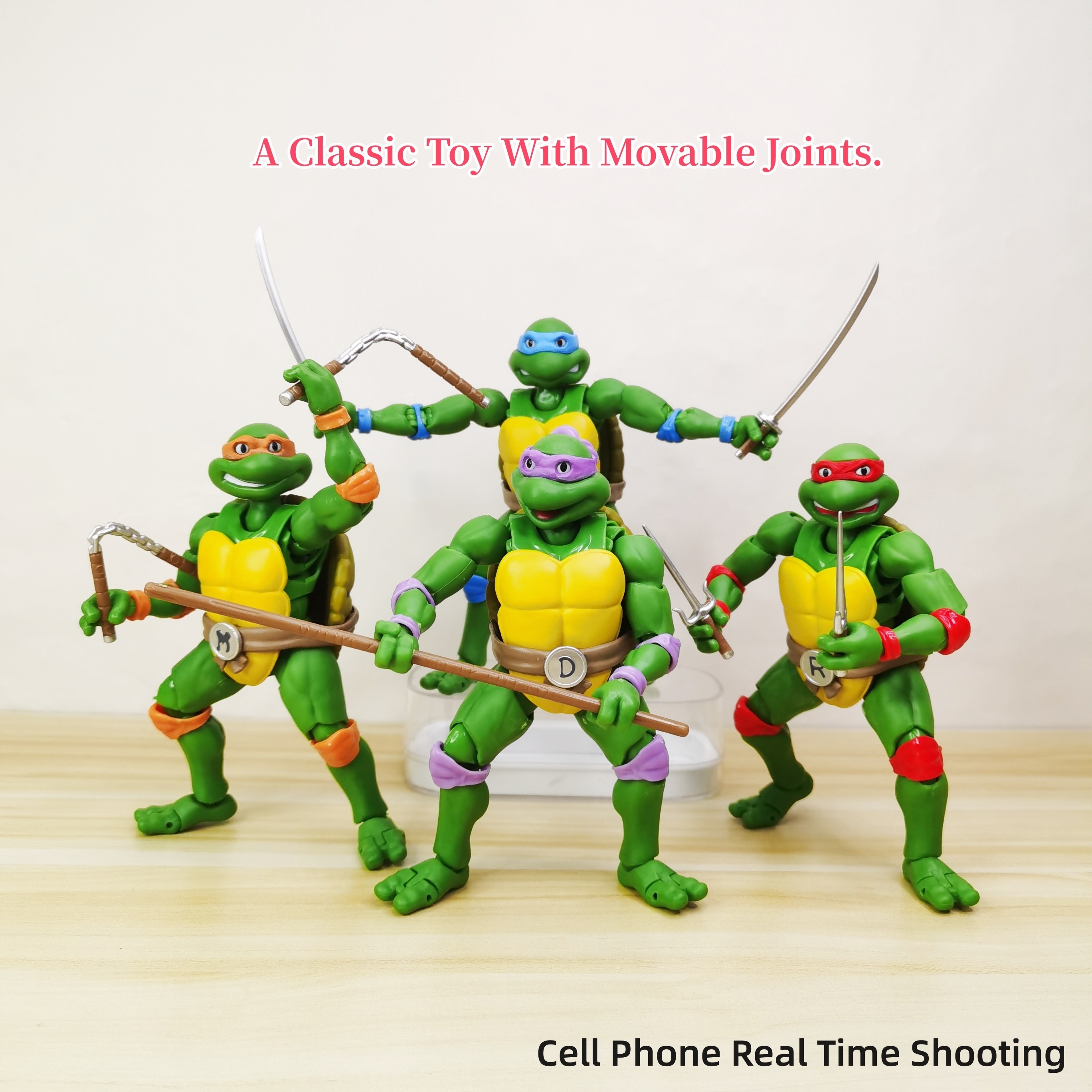 6pcs Teenage Mutant Ninja Turtles Action Figures Ornament Collectible Dolls  Toys Set Home Desktop Decoration Gifts For Kids Adults