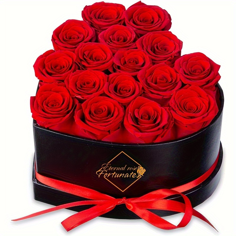 4pcs Simulation Rainbow Rose, Eternal Rose Valentine'S Day Gift
