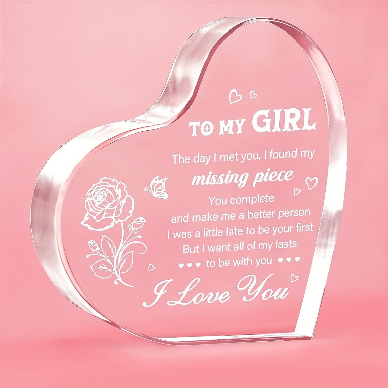 Gifts for Wife - I Love You Wife Gift Gold Compact Tabletop Mount Mirror -  Romantic Gifts for Her Birthday, Wedding Anniversary, Valentines Day