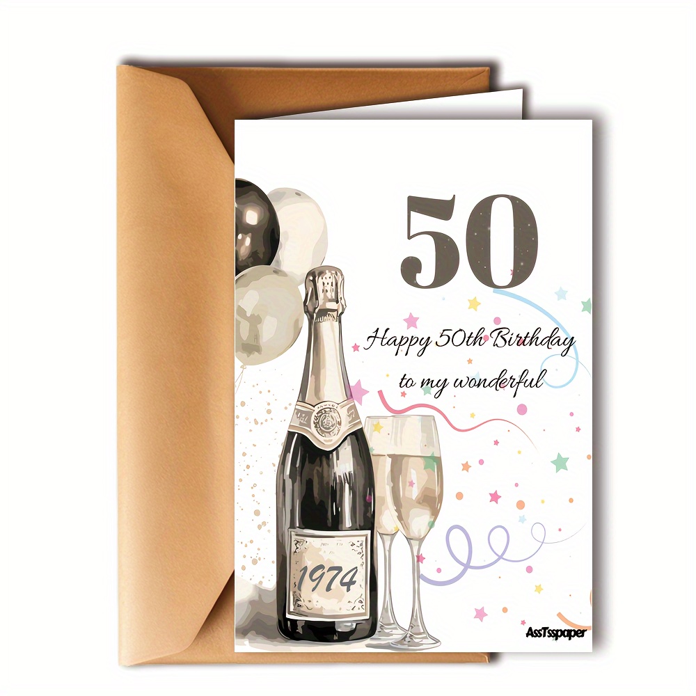 Regalos de cumpleaños número 50 para hombres, regalos de 50 años para  hombre, decoraciones de cumpleaños 50 para él, vaso vintage de 1974