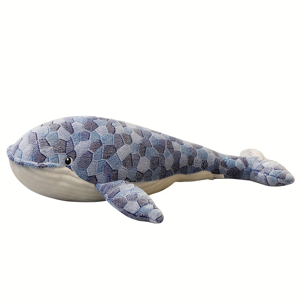 Simulation Manatee Plush Toy - Gray Long Lifelike Dugong Stuffed Toys, Super So