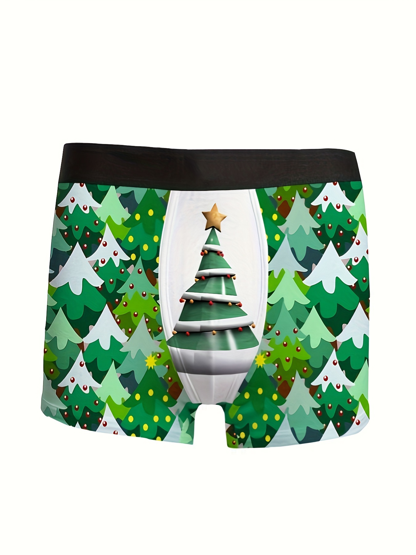 Fashion Hot Funny Christmas Digital Printed Men's Underwear - Temu