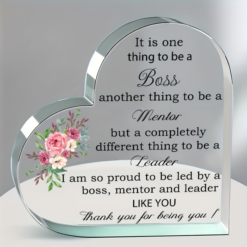 Recuerdo de compañero de trabajo, regalos de agradecimiento de empleado  para compañeros, Jefe, Jefe, líder, gerente