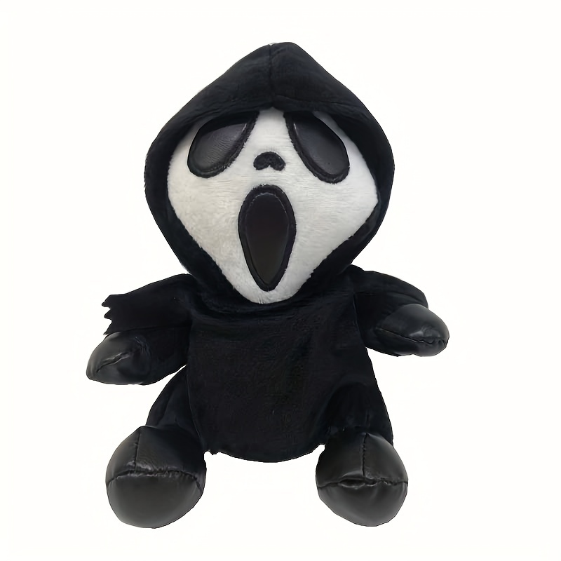 LKMYHY 12 Creepy Goth Bunny Plush - Spooky Stuffed Animal Toy for  Halloween, Easter, Christmas, Birthday Gift (Black)