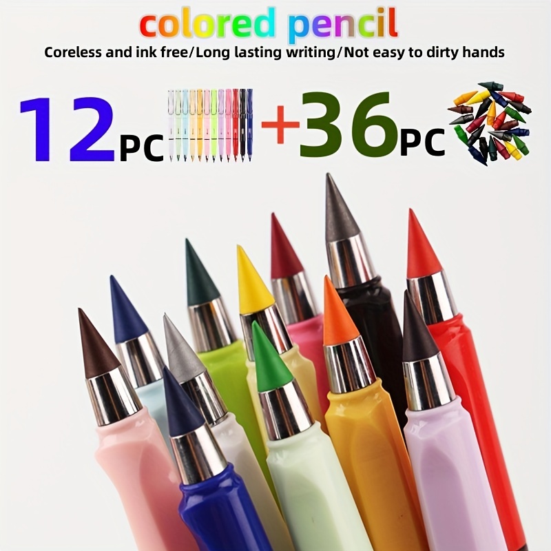 Set 12/24/36 Colores Crayones De Plástico Resistentes A - Temu Chile
