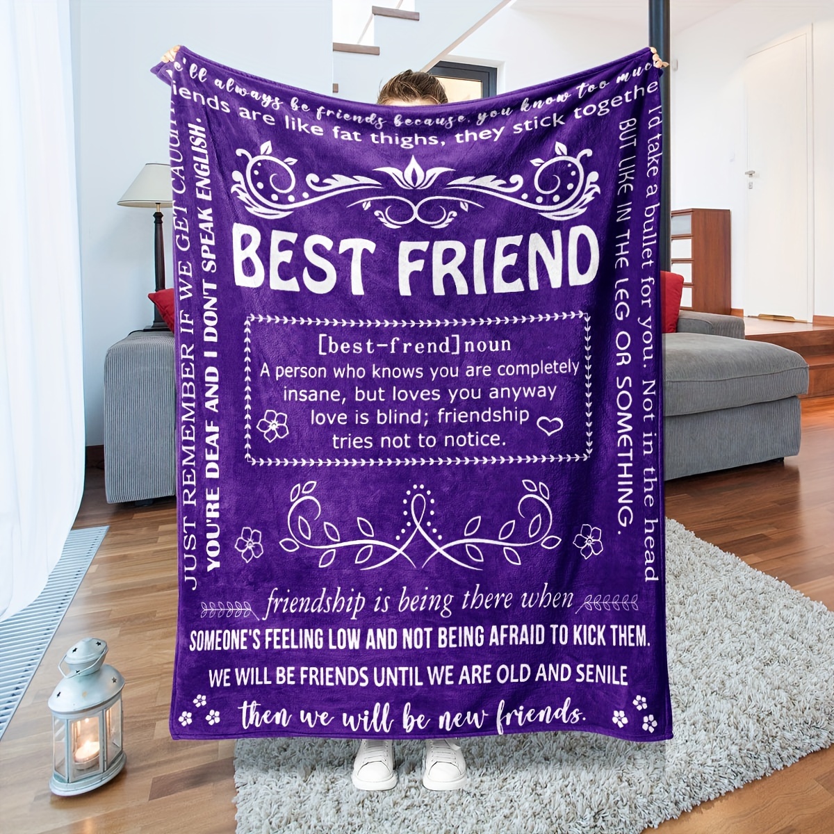 Best Friend Birthday Gifts, Funny Birthday Gifts for Women Friendship, Best  Friend Blanket Gifts for Women , Bestie/Bff Gifts, Gifts for Friends