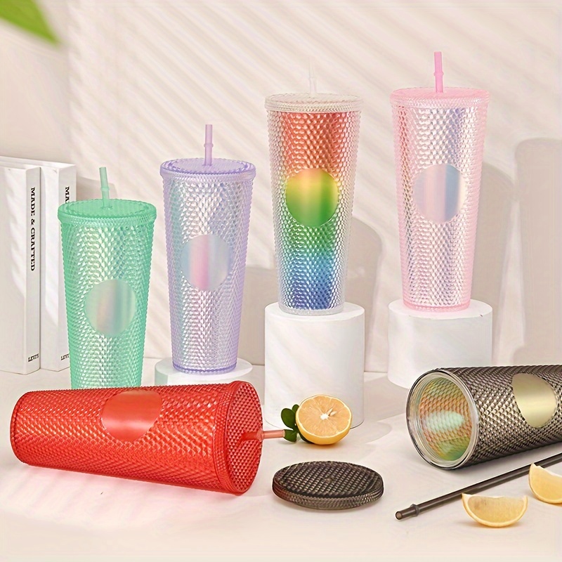 Vaso de vidrio con pajita para estudiantes, vaso transparente creativo,  resistente al calor, 300ml - AliExpress