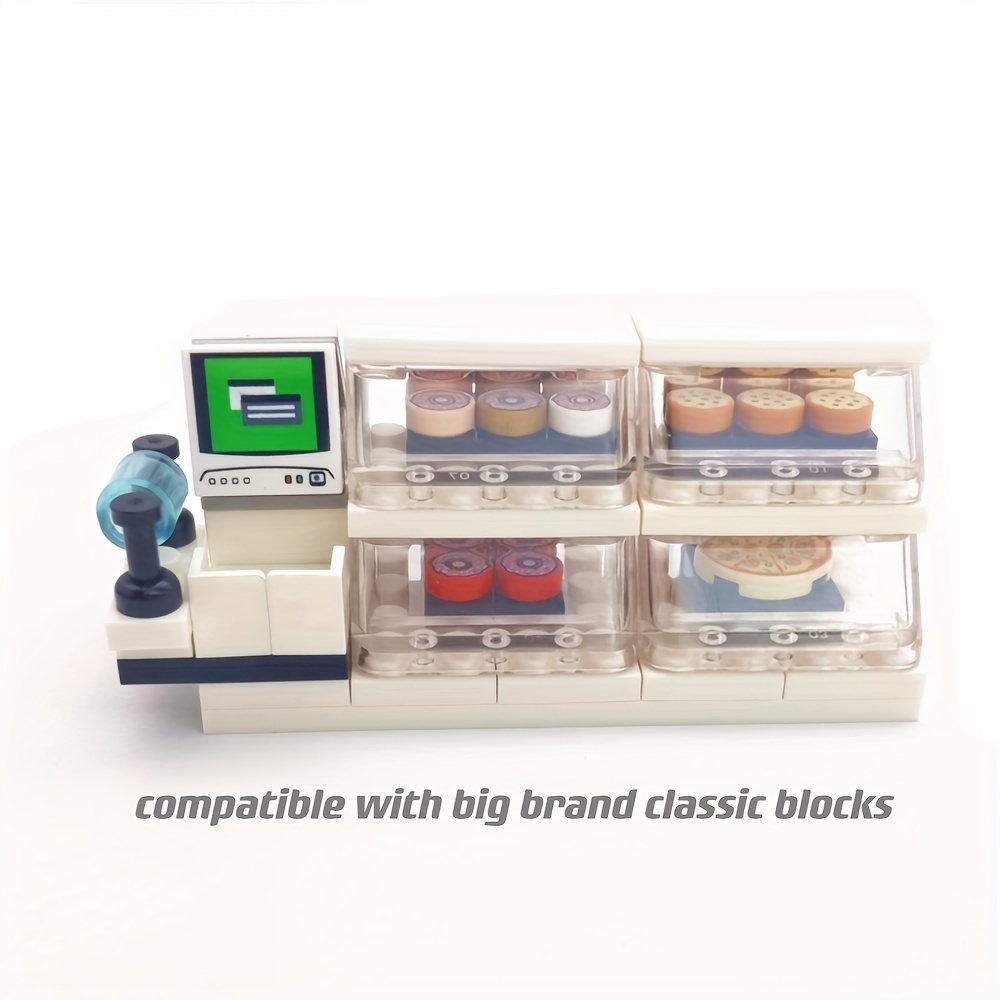 Moc Bakery Shop Building Bricks Oven Bricks City Bread - Temu