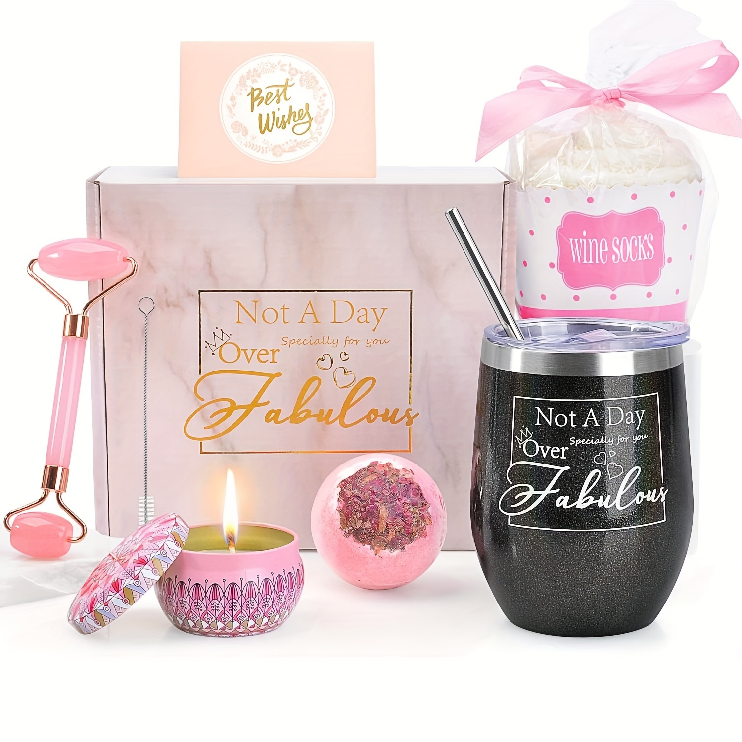 Birthday Gifts for Sister Mom Wife - Spa Box Basket Unique Gifts Ideas for  Her, Girl Female Presents for Best Friend Girlfriend Teacher Nurse, Tumbler  Fabulous Relaxation Gift Set for Women 