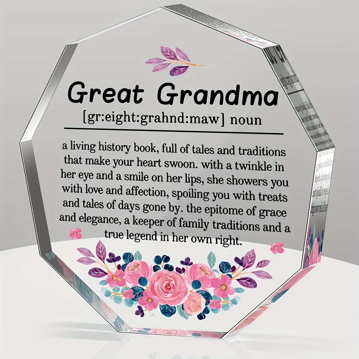 Regalos para abuela, regalos de Navidad para abuela de nieta, nieto, marco  de fotos para abuela, el mejor regalo para abuelas, soporte para fotos para