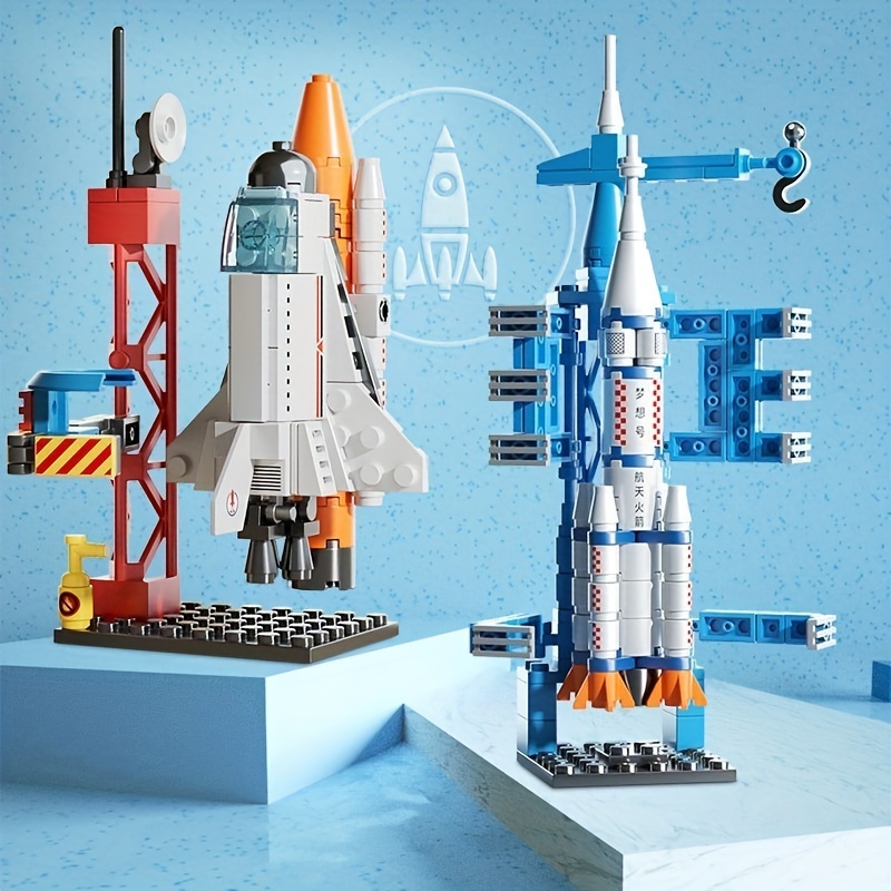 Space Exploration Shuttle - Juego de construcción compatible con Lego,  modelo MOC aeroespacial 6 en 1, juguetes con centro de control de  lanzamiento