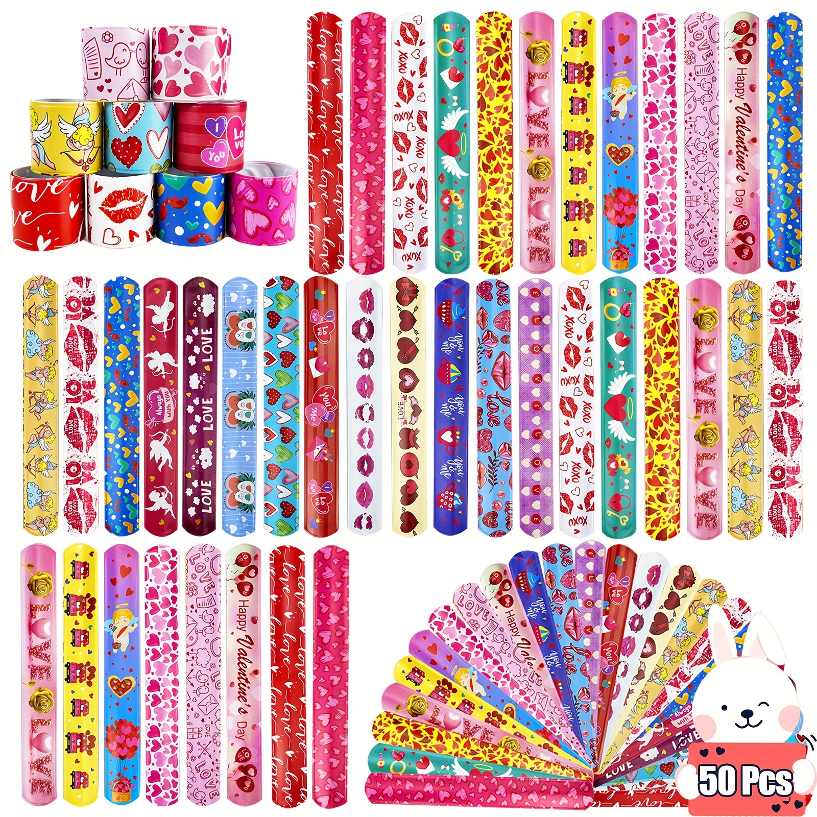 Valentines Day Cards for kids,Set of 32 Crazy Straws Bulk, Valentines Day  Gifts for Kids Colorful Valentine Exchange Cards Loop Reusable Drinking
