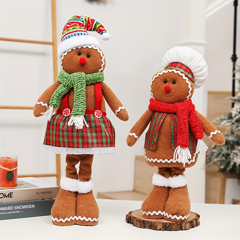 Christmas Doll Decor Cosplay Cartoon Gingerbread Man Christmas