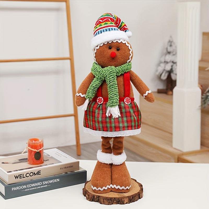 Christmas Doll Decor Cosplay Cartoon Gingerbread Man Christmas