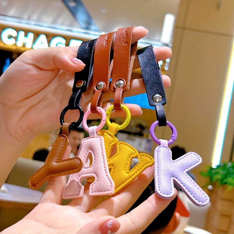 Fashion Designer Case Keychains Trinkets Pu Leather Key Rings