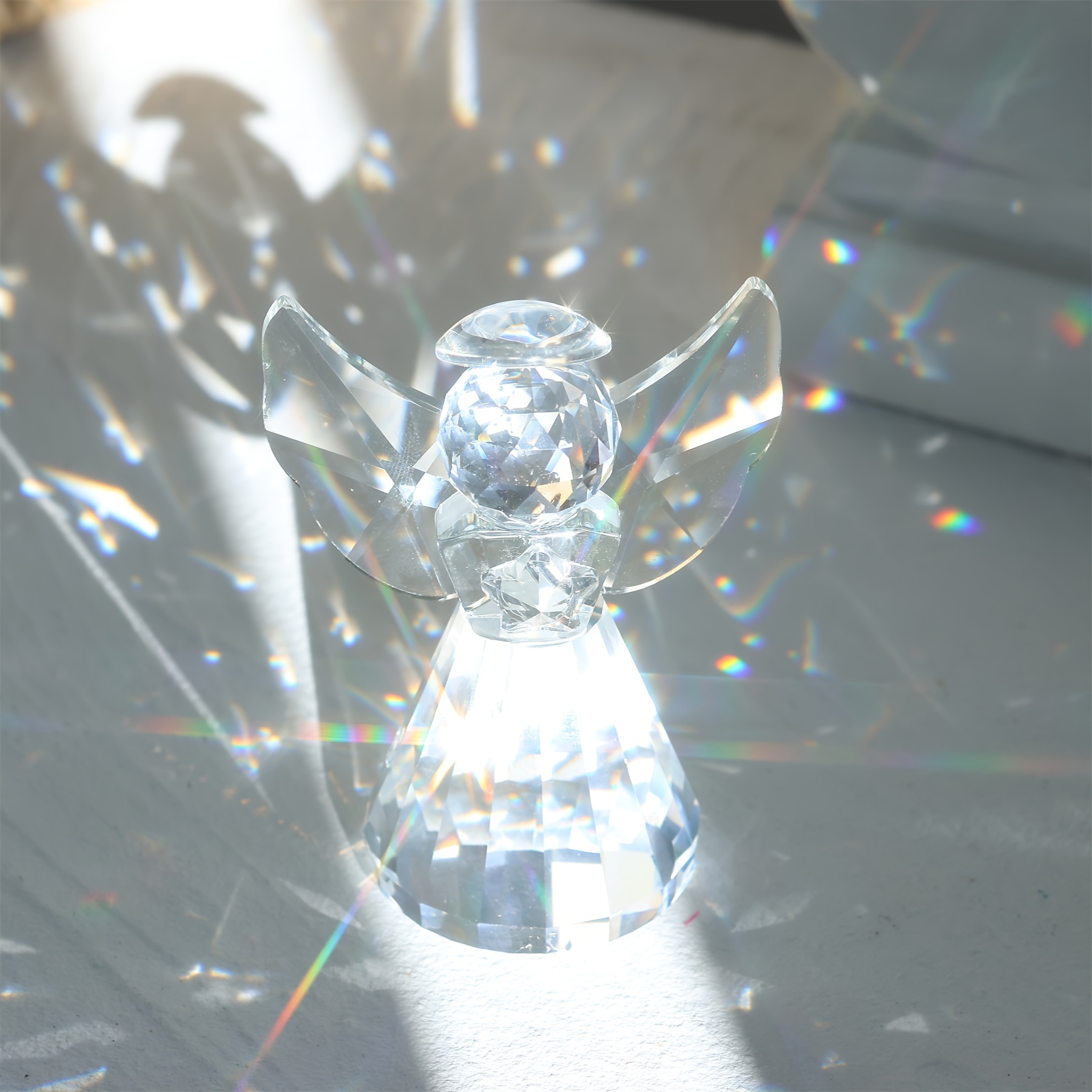 Figura de cristal de Navidad Decoración de Pascua Adornos de vidrio Arte  Coleccionable Regalos