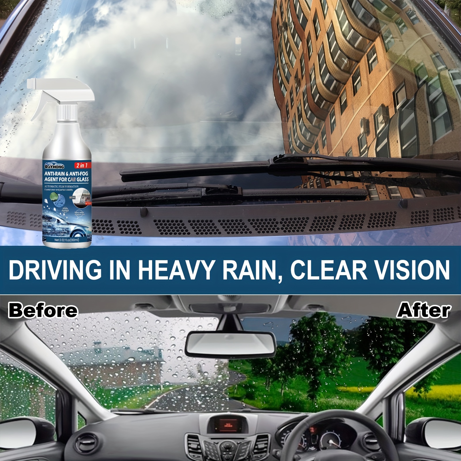 1pc Car Glass Anti-fog Agent, Long-lasting Anti-fog Agent For Car Glass And  Helmets, Easily Remove Fog From Windshield And Window, Glass, Mirrors