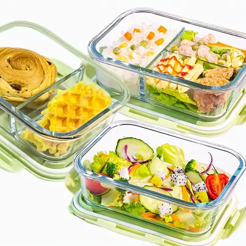 Leak Proof Lunch Containers Portable Children Divided Snack Boxes 4 Grids  Compartment Lunch Containers multiuse food storage box - AliExpress