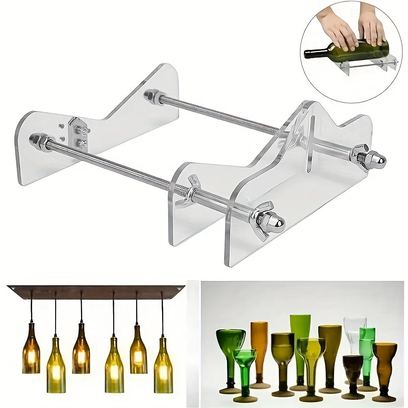 Glass Bottle Cutter & Accessories Kit, Upgraded Glass Cutter for Bottles,  DIY Machine for Cutting Wine, Beer, Liquor, Whiskey, Alcohol, Champagne,  Bottle Cutter for Mirrors/Tiles/Glass/Mosaic. - camdios