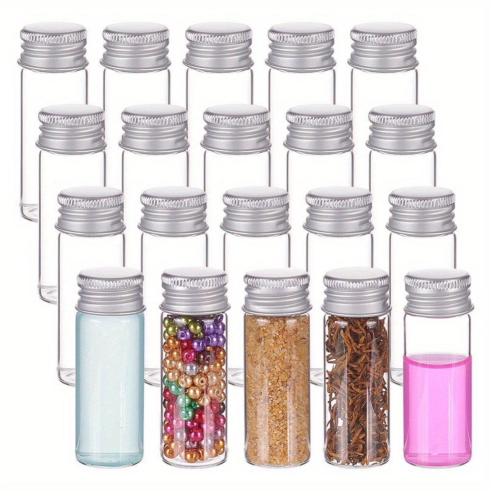 12 Pcs/Lot 22*30mm 5ml Small Glass Bottle Storage jar Tiny Glass Jars Vials  Mini Containers DECORATIVE Bottles DIY Test Tube - AliExpress