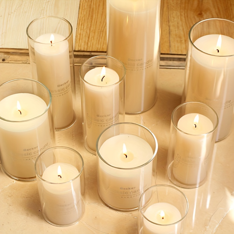 Transparent Glass Candle Jar Can Be Used For Diy Candle Kits To Store  Storage Items - Temu