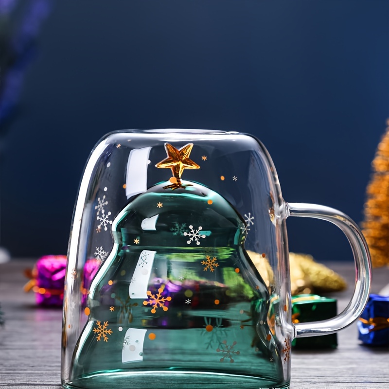 Christmas Truck Beer Can Glass christmas Trees And Snowflake - Temu