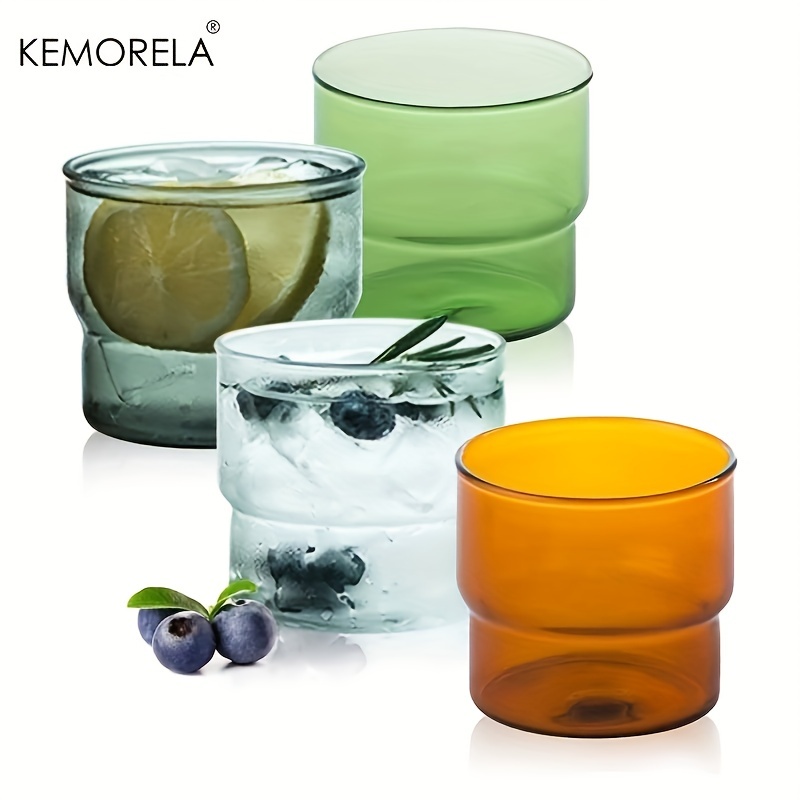 Light Luxury Drinking Glasses Nordic Style Mixed Color Glass - Temu