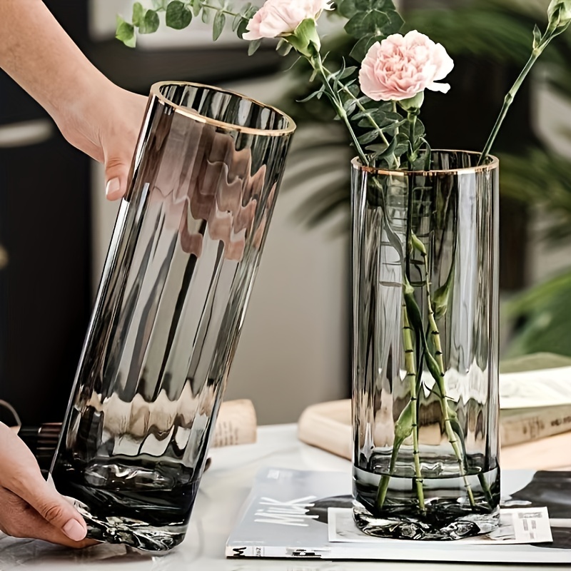 1 pezzo Vaso vetro fiore minimalista trasparente per casa