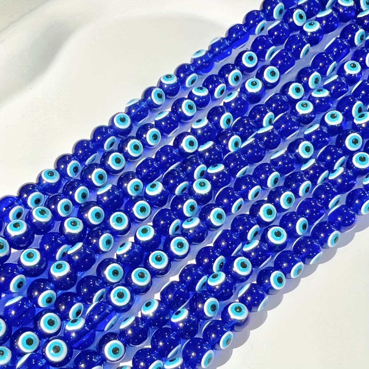 Royal Blue Resin Beads Evil Eye Round Eyeball Beads Devil's - Temu