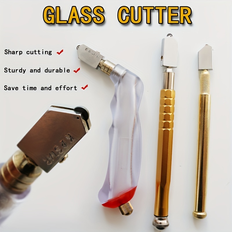 Upgrade Your Glass Cutting with Our 2-20mm Pencil-Style Carbide Tip Tool &  Glass Cutting Oil!