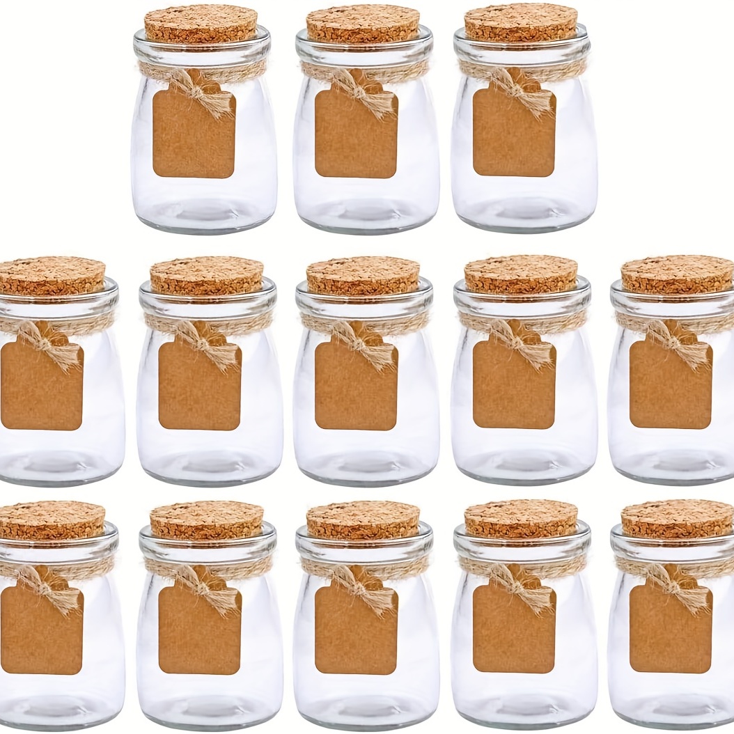  Candle Jars for Making Candles, 12 Pack, 10 OZ Thick Glass Jars  with Lids, Large Size Empty Bulk Candle Jars Candle Containers with Lids  and Sticky Labels - Dishwasher Safe
