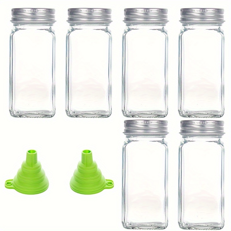 Viva Haushaltswaren – 25 vasetti Porta spezie 40 ml, Mini Tappo Bicchieri  per ospite Regali, spezie, ECC., con Imbuto Giallo : .it: Casa e  cucina