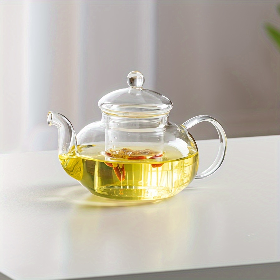 Handmade Borosilicate Glass Teapot Crane Head Chrysanthemum - Temu