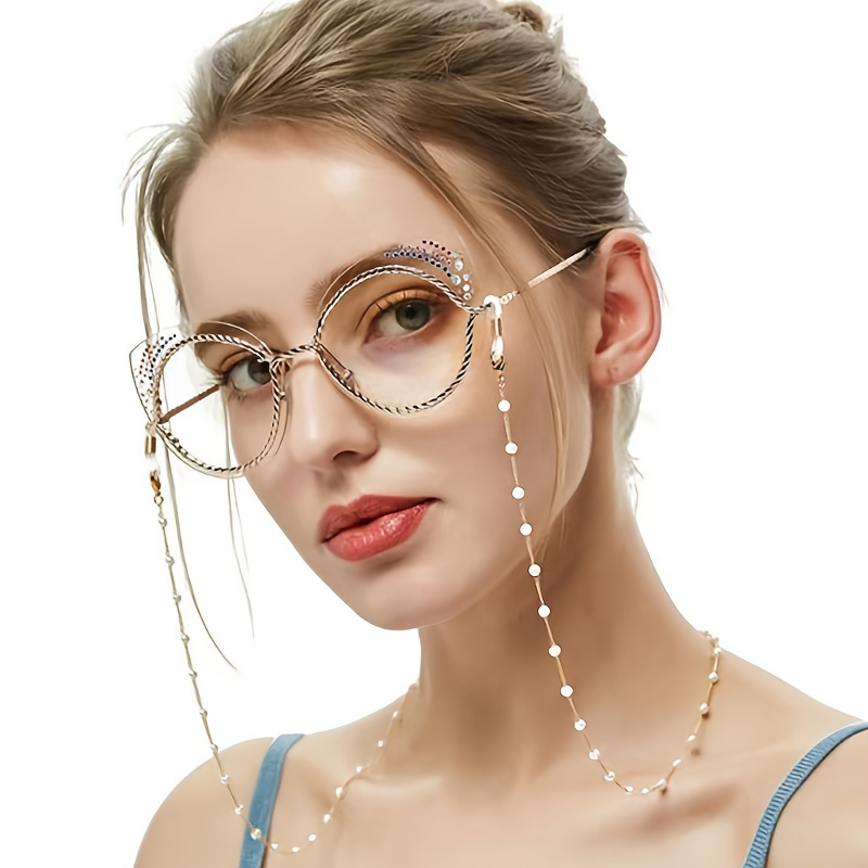 AA Fashionable Mask Chains Gold Silver And peal Set of 3 for Women 22 Inch  Mask Chain Holder with Box Multi-Purpose Eyeglass Strap Mask Lanyards for  Women Girls : : Health 