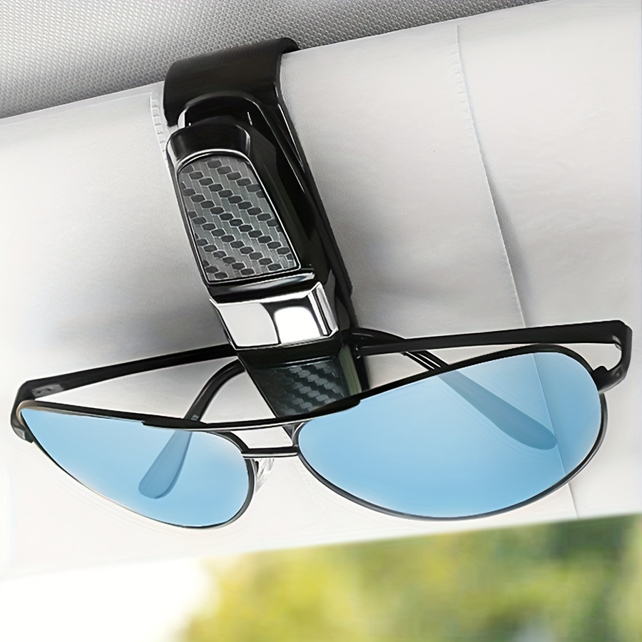DAZZTIME 2 Pezzi Porta Occhiali da Auto Clip,Portaocchiali Auto,Supporti  per Occhiali da Sole da Auto,Porta Occhiali da Sole Auto,Porta Occhiali