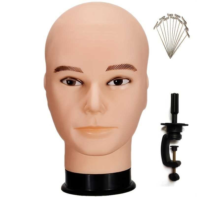 Mannequin PVC Manikin Head, Multifunction mannequin head model with  shoulder, Head for hairdressers Mannequin head for Makeup Practice, Wig Hat