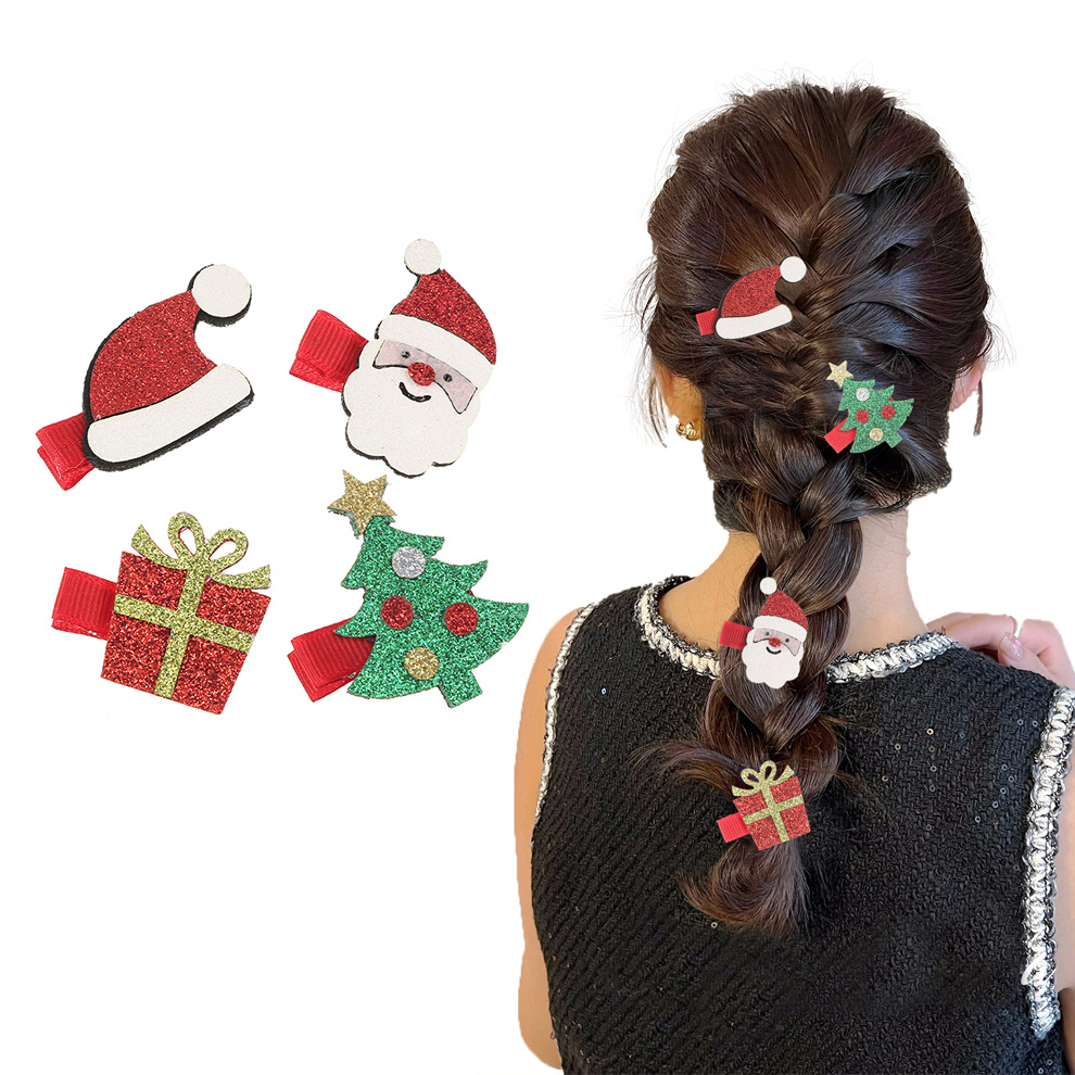 Cute Christmas Hair Clips Decorative Hair Accessories - Temu