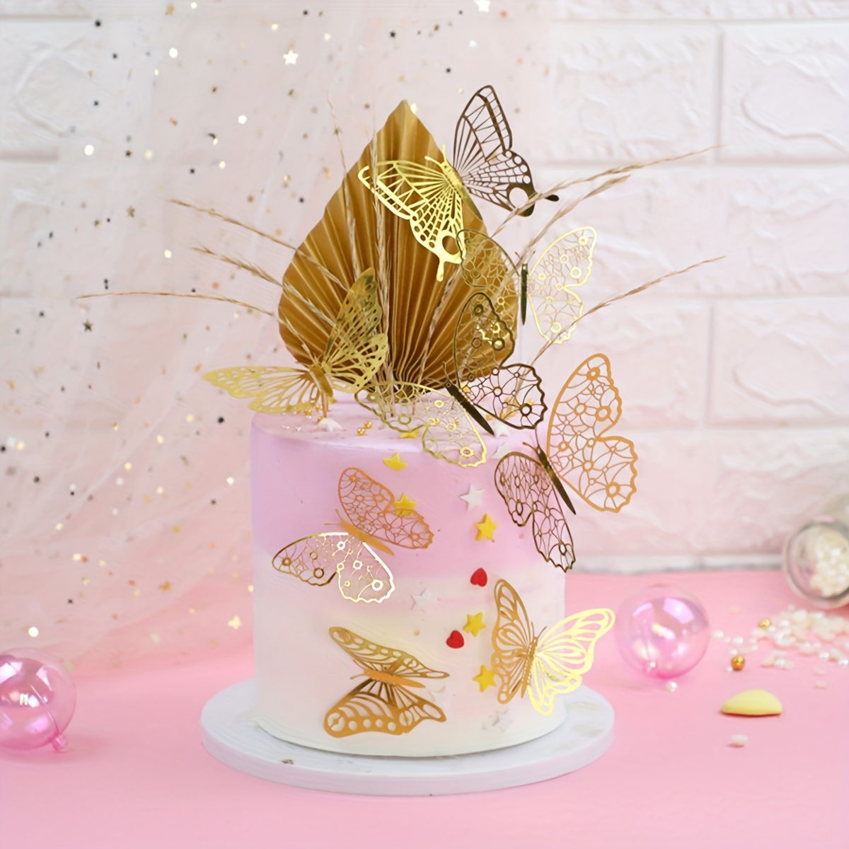 Paillettes dorées comestibles pour décoration de gâteau, accessoire de  qualité alimentaire pour cupcake et dessert, 4g - AliExpress