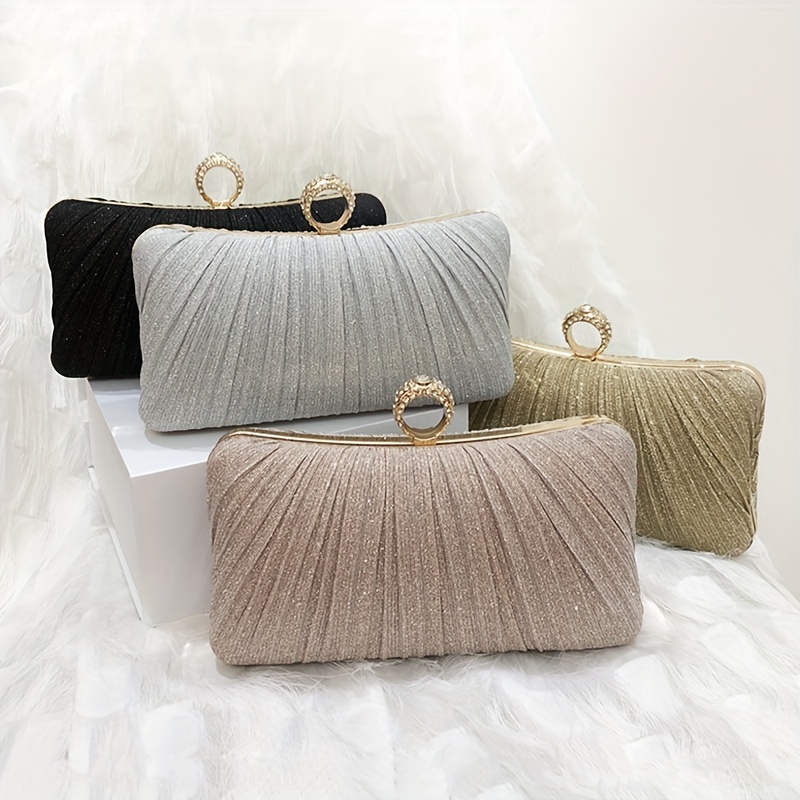 TINDTOP Clutch Purses for Women, Formal Evening Clutch Bags Shoulder Envelope Party Handbags Wedding Cocktail Prom Clutches