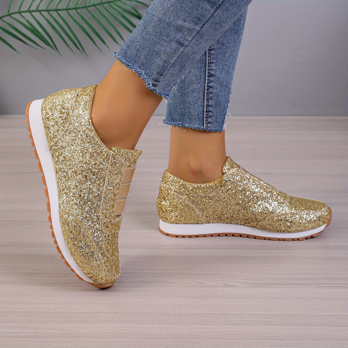 Sequin best sale trainers uk