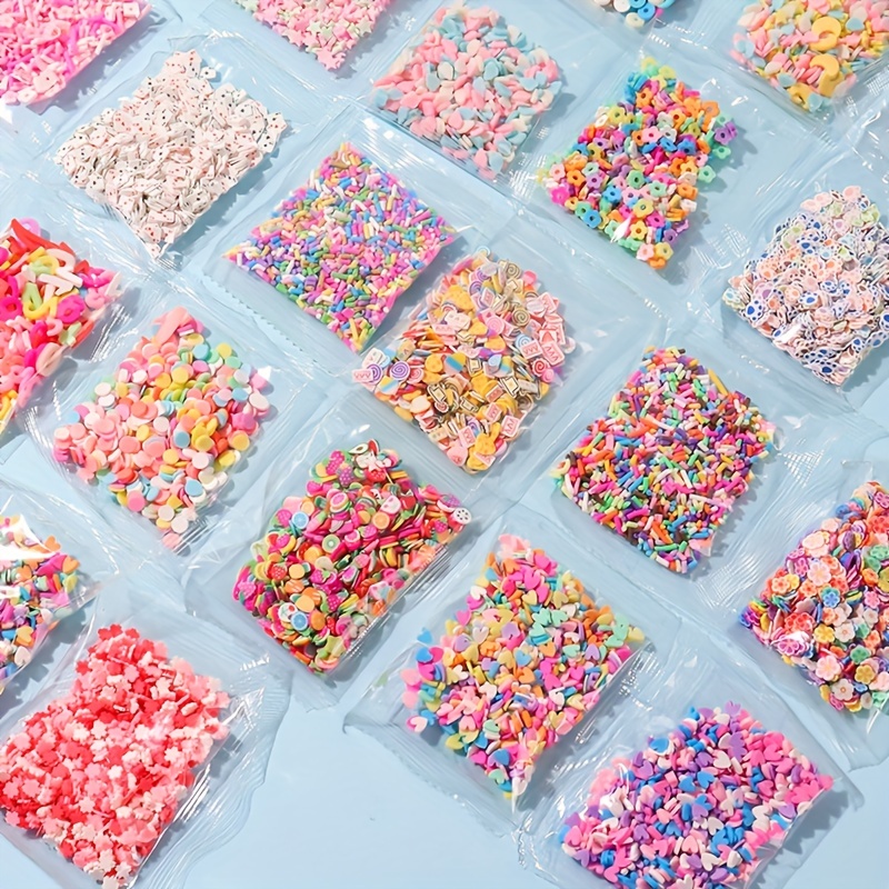 50g Colorful Fake Sprinkles Polymer Sprinkles Resin Sprinkles Fake Candy  Sweets Sugar Clay Nail Art Slices