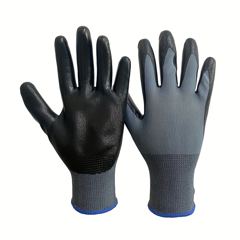 Supply 13G Blue Nitrile Smooth Coated Construction Work Safety Gloves for  Men - China Glove and Work Glove price