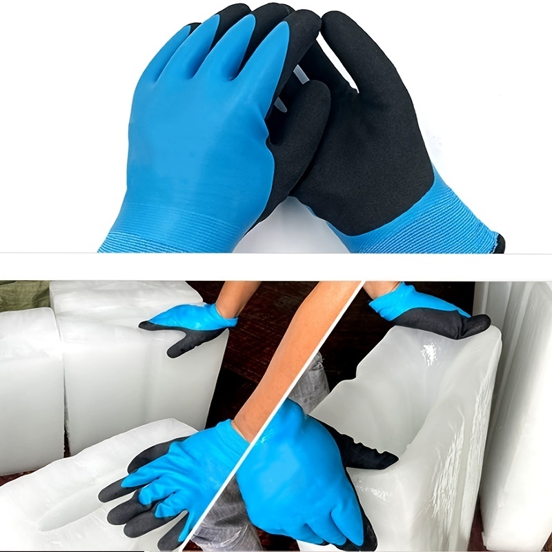 Waterproof Thermal Lined Winter Work Gloves Mens Freezer Warm Safety  Gardening